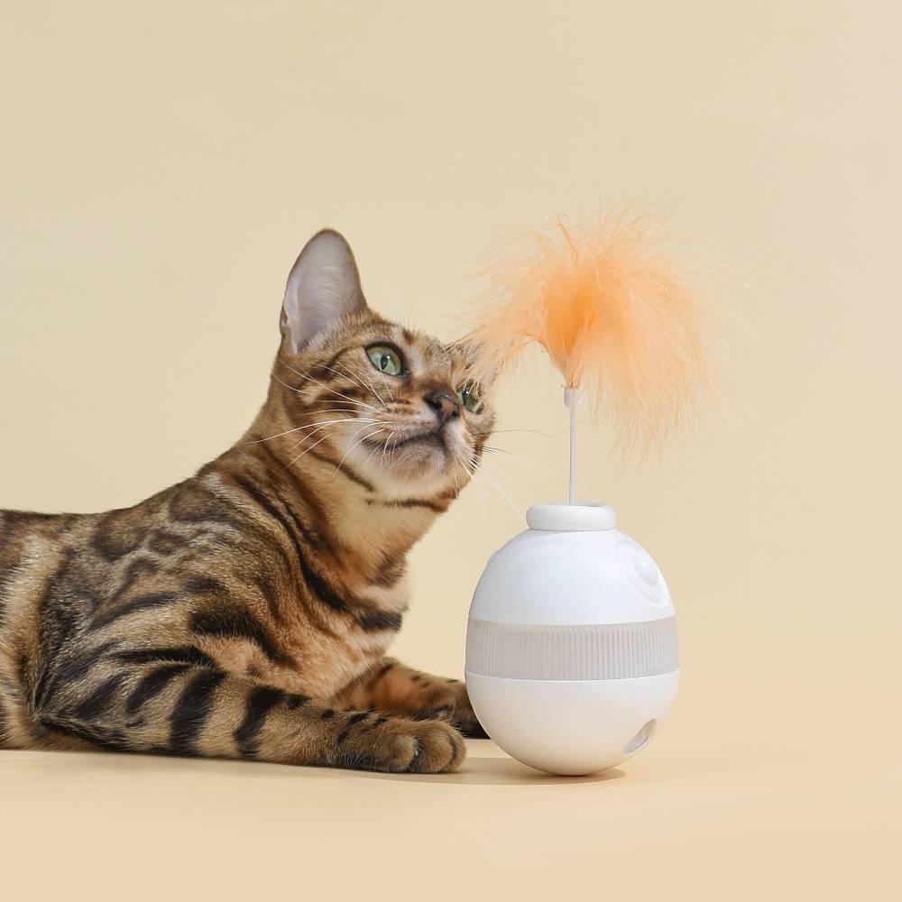 Michu Interactive Cat Treat Dispenser Tumbler Toy - Fun and Rewarding Playtime for Your Feline Friend - MichuPet